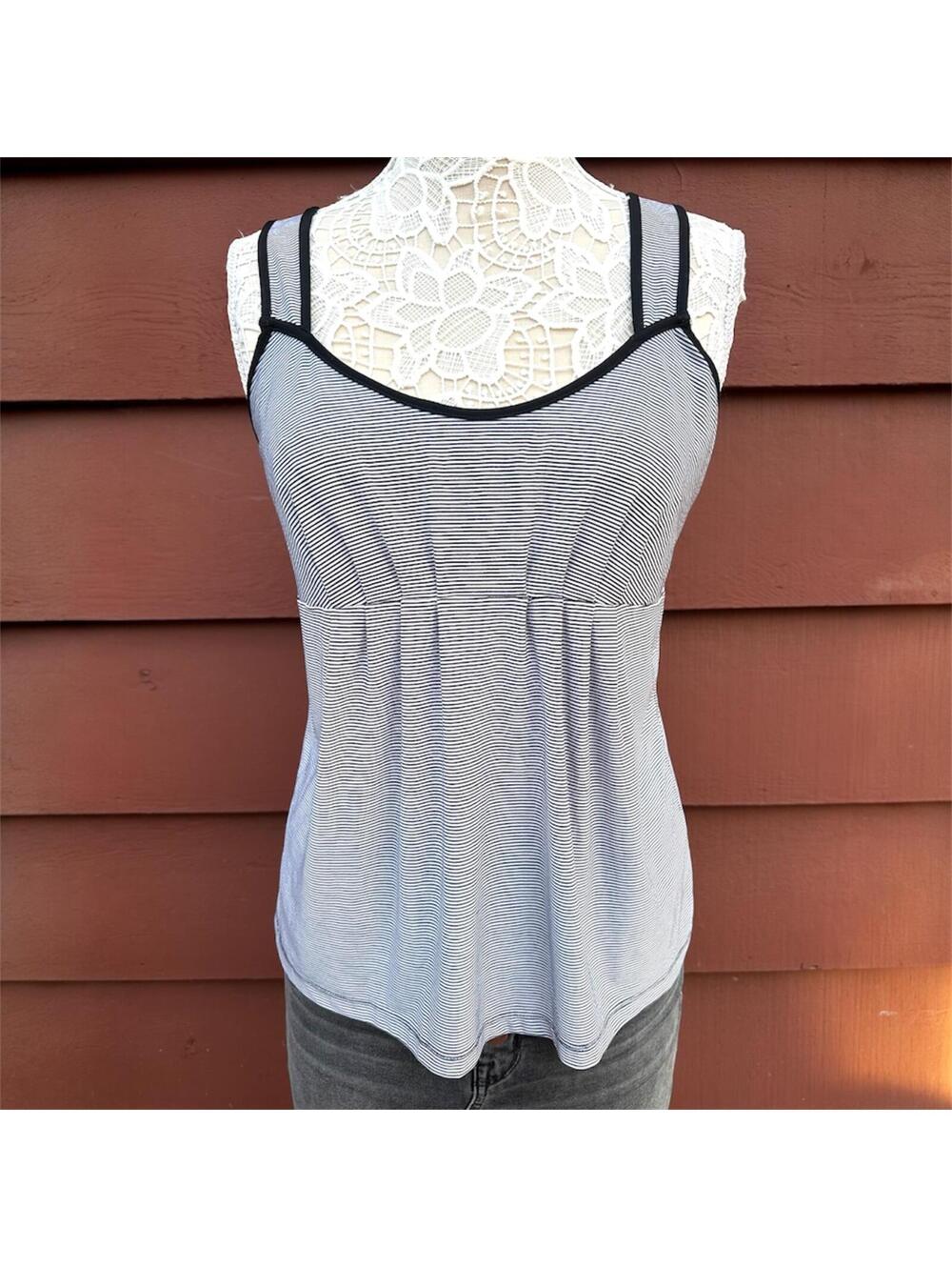 The Limited Office Siren Striped Babydoll Camisole
